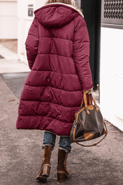 Anny | Manteau Long Réversible Doublé en Fourrure