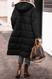 Anny | Manteau Long Réversible Doublé en Fourrure
