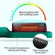 Brosse électrique lissante 2 en 1 à plusieurs vitesses