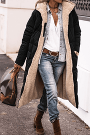 Anny | Manteau Long Réversible Doublé en Fourrure