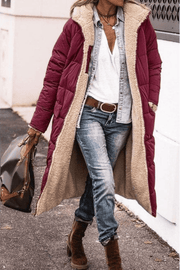 Anny | Manteau Long Réversible Doublé en Fourrure