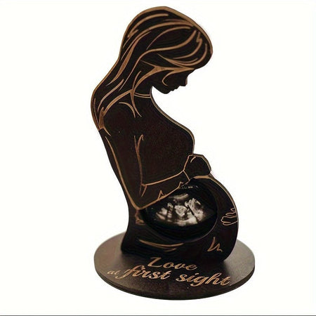 EchoBaby™ – cadre photo bébé echo – cadre souvenir en bois