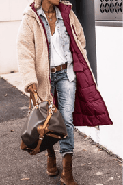 Anny | Manteau Long Réversible Doublé en Fourrure