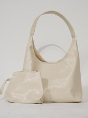 Scarlett distressed faux-leather handbag