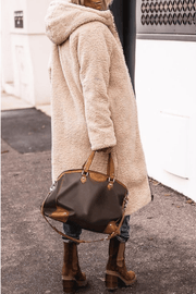 Anny | Manteau Long Réversible Doublé en Fourrure