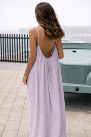 Backless Maxi Dress - Velle Noir
