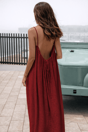 Backless Maxi Dress - Velle Noir