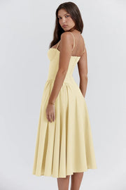 Robe midi sans manches avec coupe corset - Coupe attractive