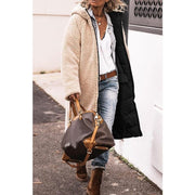 Anny | Manteau Long Réversible Doublé en Fourrure