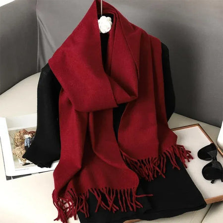 Écharpe Femme Chaude et Élégante – Bordeaux