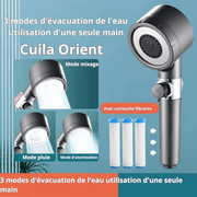 Cuila® Shower - Tête de douche multifonction 4 en 1 pour le massage et la beauté de la peau