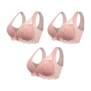 Soutien-gorge sans fil à fermeture frontale galbant (Pack de 3)