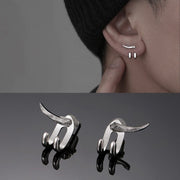 Boucles d'oreilles doubles détachables